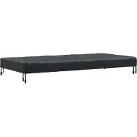 vidaXL Tafel Dekking Effen Zwart 182 x 92 x 15 cm Stof