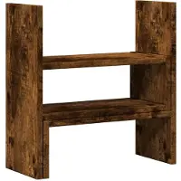 vidaXL Bureau organiser 40x17x41 cm bewerkt hout gerookt eikenkleur