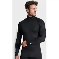 Ceceba Thermo Sport Unisex Ondershirt met col - Zwart