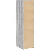 vidaXL Hoge kast 30x42,5x124 cm bewerkt hout grijs sonoma eikenkleur