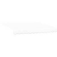 vidaXL Uitschuifbare luifel Wit 350 x 250 cm Polyester