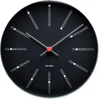Arne Jacobsen AJ Bankers wandklok zwart Ø 21 cm