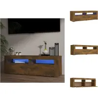 vidaXL Tv-kast - Tv-kasten - Tv-meubel - Tv-meubel Met LED-verlichting - Tv-meubel met LED-verlichting 120x35x40 cm sonoma eikenkleurig