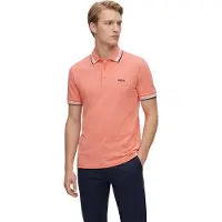 HUGO BOSS BOSS poloshirt Paddy normale fit oranje effen katoen