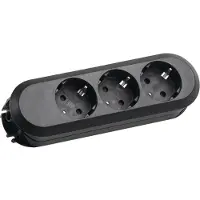 Bachmann Smart stekkerdoos zonder kabel | 3 contacten | zwart