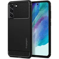 Spigen Rugged Armor Samsung Galaxy S21 FE Back Cover Zwart
