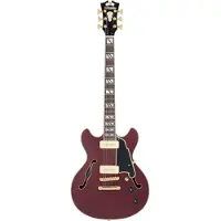 D'angelico Deluxe Mini Dc Satin Trans Wine