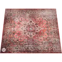 DRUMnBASE Sound Stage Persian Worn Red anti-vibratie drummat 185 x 165 cm