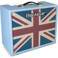 Blackstar Debut 50R Baby Blue Union Jack Limited Edition 50W gitaarversterker combo met reverb