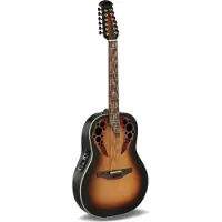 Ovation 1758-1-G Pro Series Elite Deep 12-String Non Cutaway Sunburst 12-snarige elektrisch-akoestische westerngitaar