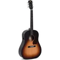Sigma guitars JM-SGE Sunburst elektrisch-akoestische westerngitaar