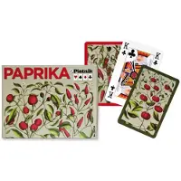 Piatnik 2387 - Speelkaarten: Paprika - 2 sets van 55 kaarten