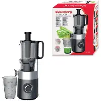 Klausberg KB-7881 Slowjuicer – Groenten- en Fruitpers | Cold Press | Brede XXL 113mm Invoer | RVS Behuizing | Stille Werking