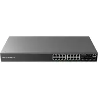 Grandstream Networks Switch Netwerk 16 Poorten PoE - - Beheerd Niveau 2+ - 30W per Poort - 240W Totaal - Gigabit