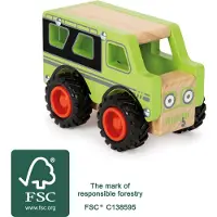 Small Foot - Houten Off-Road Jeep Groen