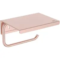 Ideal standard ALU+ - Toiletrolhouder met planchet, Rose BD592RO