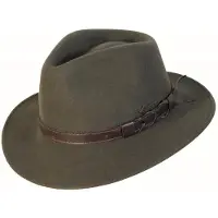 Scippis Hoed Norton – Fedora-stijl hoed van wol en leer