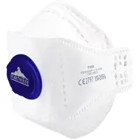 Eagle FFP2 halfmasker met ventielen en Dolomiet-test, platgevouwen - Wit