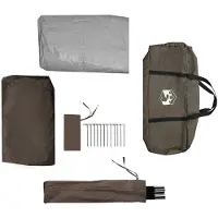 vidaXL Vistent 5-persoons waterdicht bruin