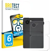 BROTECT - Screenprotector voor Light Phone 3 (Achterkant) - Folie Beschermfolie transparant 6 Stuks