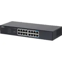 Dahua Technology S3016-16GT, Onbeheerd, L2, Gigabit Ethernet (10/100/1000), Geschikt voor montage in een rack, Kan ook op een tafel of aan de muur worden gemonteerd