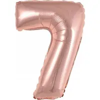 Amscan Folieballon Cijfer 7 35 Cm Roze