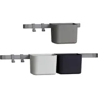 Leander Opberger - 3 st./1 Lange rail/1 Kaart Rail - Dusty - - OneSize - Opbergers
