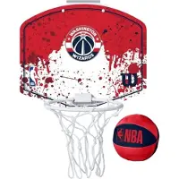 Wilson Electronics Team Mini Hoop Nba Wizards Set Met Bal En Mini Basketbalmand Veelkleurig