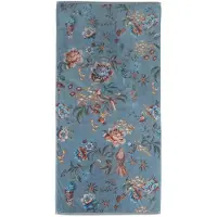 Pip studio Handdoek Secret Garden Blue (55 x 100 cm)