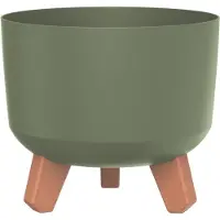 Prosperplast Gracia - Bloempot met pootjes - Rond / diameter 200 mm - Groen
