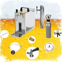 Ich-zapfe Complete Set - Biertap PYGMY 25, 1-kraans - Droogkoeler, 35 liter/uur - Bierkoeler - zonder Fustkoppeling