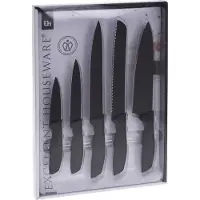 Excellent houseware 5-delige Luxe Messenset - Zwart