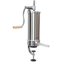 Klausberg KB-7926 Verticale Worstvuller | 3 kg Capaciteit | RVS | Met 4 Vullers | Vleesvuller | Worstmaker