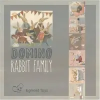 Domino spel Familie konijn - educatief speelgoed karton.