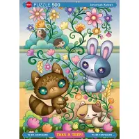 Sonstige Verlage puzzel 500 stukjes - Take a Trip - Kunst Jeremiah Ketner - Meerkleurig