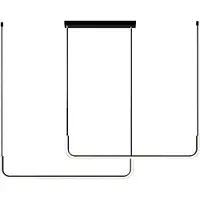 Milagro Lighting HORIZON LED-plafondlamp zwart, ML1180
