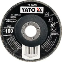 YATO - Schuurpapier - 125mm - P80 - Voor Haakse Slijpers