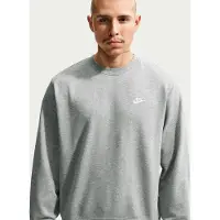 Nike Sweatshirt 'Club Fleece' grijs gemêleerd / wit