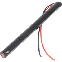 AccuCell Noodverlichting batterij NiCd 4.8V 860mAh L1x4 Mignon AA met 200mm kabel aan één zijde