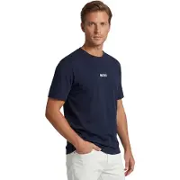 BOSS Shirt 'Chup' navy / lichtoranje / wit