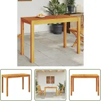 The Living Store De Living Store tuintafel, afmetingen 110x55x75 cm, gemaakt van massief acaciahout