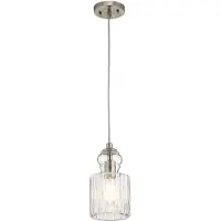 Kichler LED Hanglamp Riviera | 1X E27 Max 60W | Dimbaar | Brushed Nickel