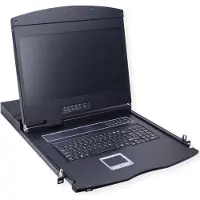 Value 19 KVM-switch, 8-poorts, 48 cm (19) TFT (16:9), VGA, USB, DE-Layout
