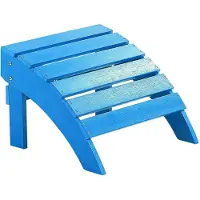 Beliani ADIRONDACK - Voetenbank - Blauw - Kunsthout