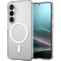 Spigen Ultra Hybrid Backcover MagSafe voor de Samsung Galaxy S26 Plus - Clear / White