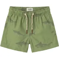 Salted Stories zwemshort groen Jongens Polyester All over print - maat 98/104