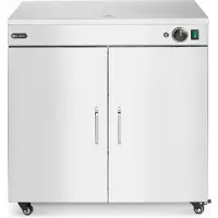 Hendi Dubbele bordenwarmer – roestvast staal – 3 planken – op wielen – 230V/800W