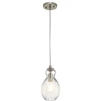 Kichler LED Hanglamp Riviera | 1X E27 Max 60W | Dimbaar | Brushed Nickel