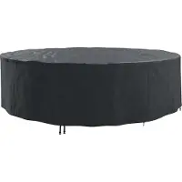 vidaXL Meubelbescherming 320 x 320 x 71 cm 420D Oxford stof Rond Zwart