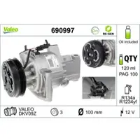 Valeo 690997 Aircopomp
